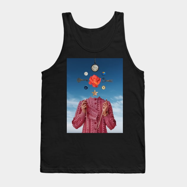 All I Need - Surreal/Collage Art Tank Top by DIGOUTTHESKY